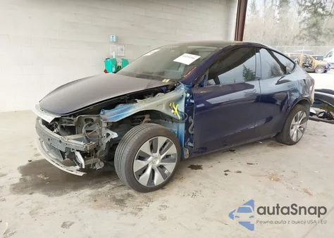 2020 Tesla Model Y Long Range Dual Motor All-Wheel Drive z USA, uszkodzony, nr VIN 5YJYGDEE0LF013735